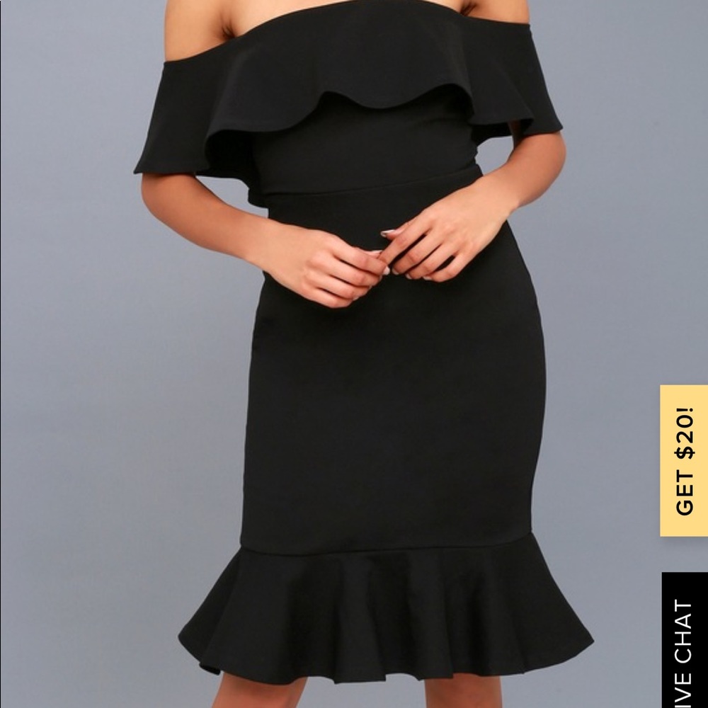 Black Lulus dress in L WORN ONCE